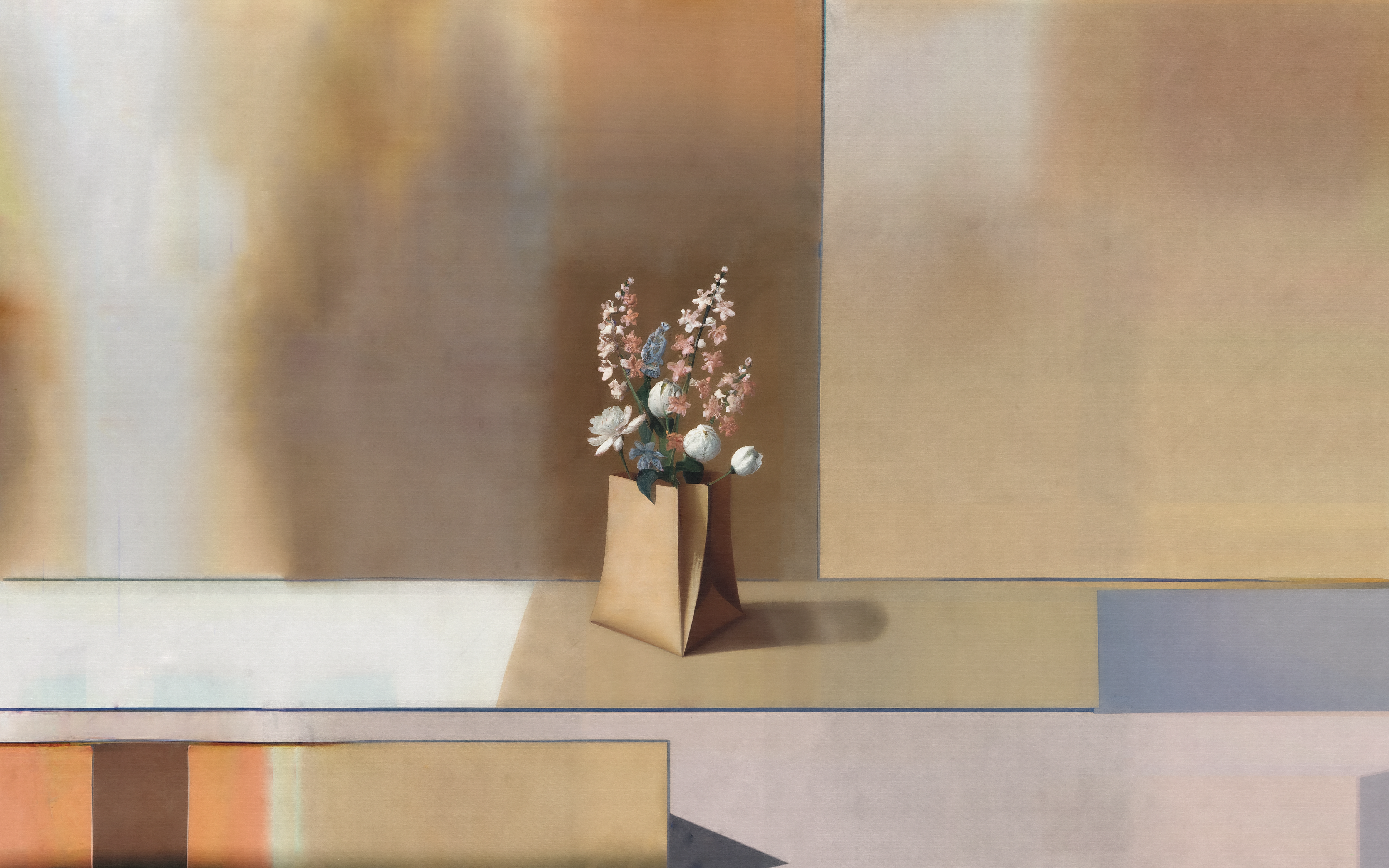 Le Bouquet dans le Sac en Papier