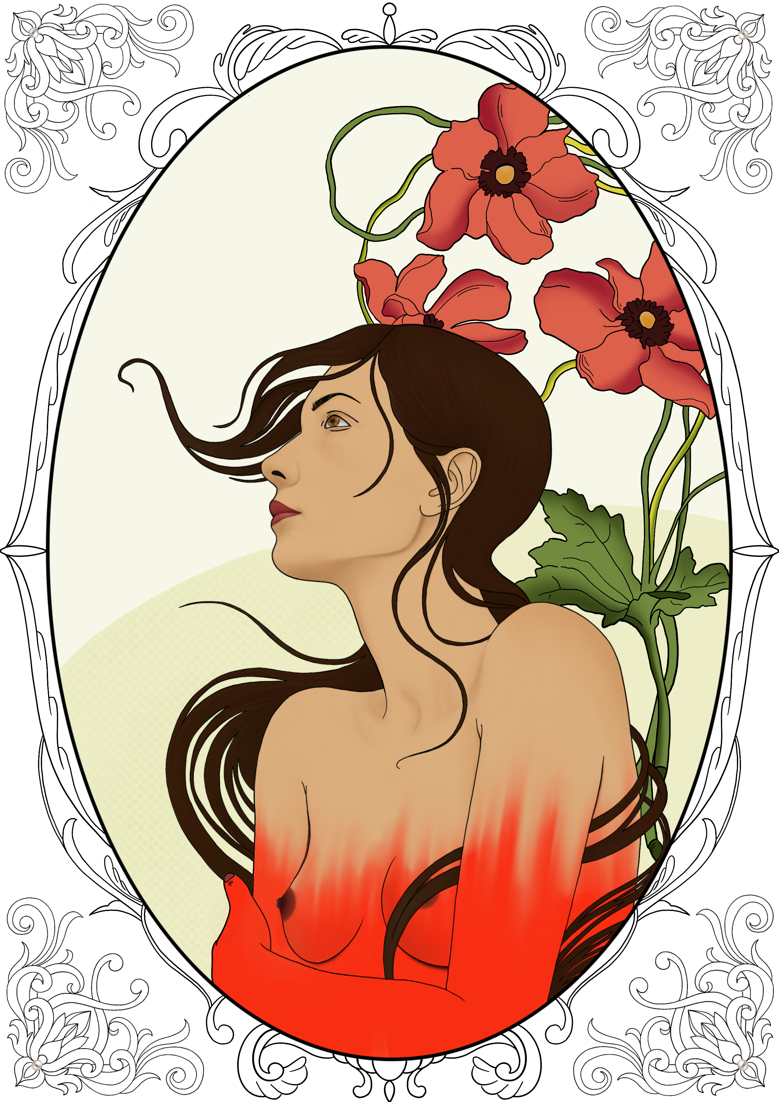 Her touch is like burning flames