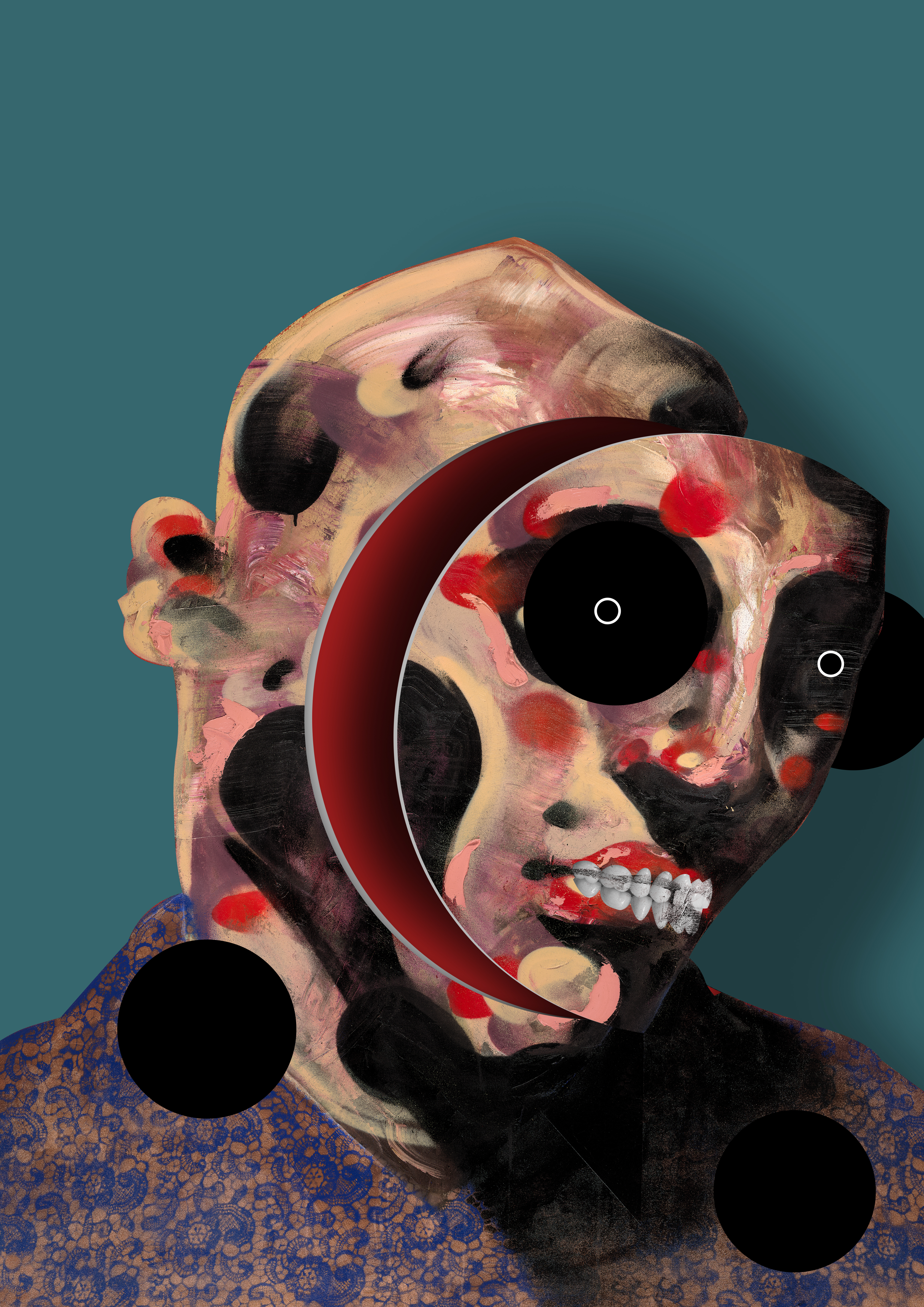 Just putting my face on