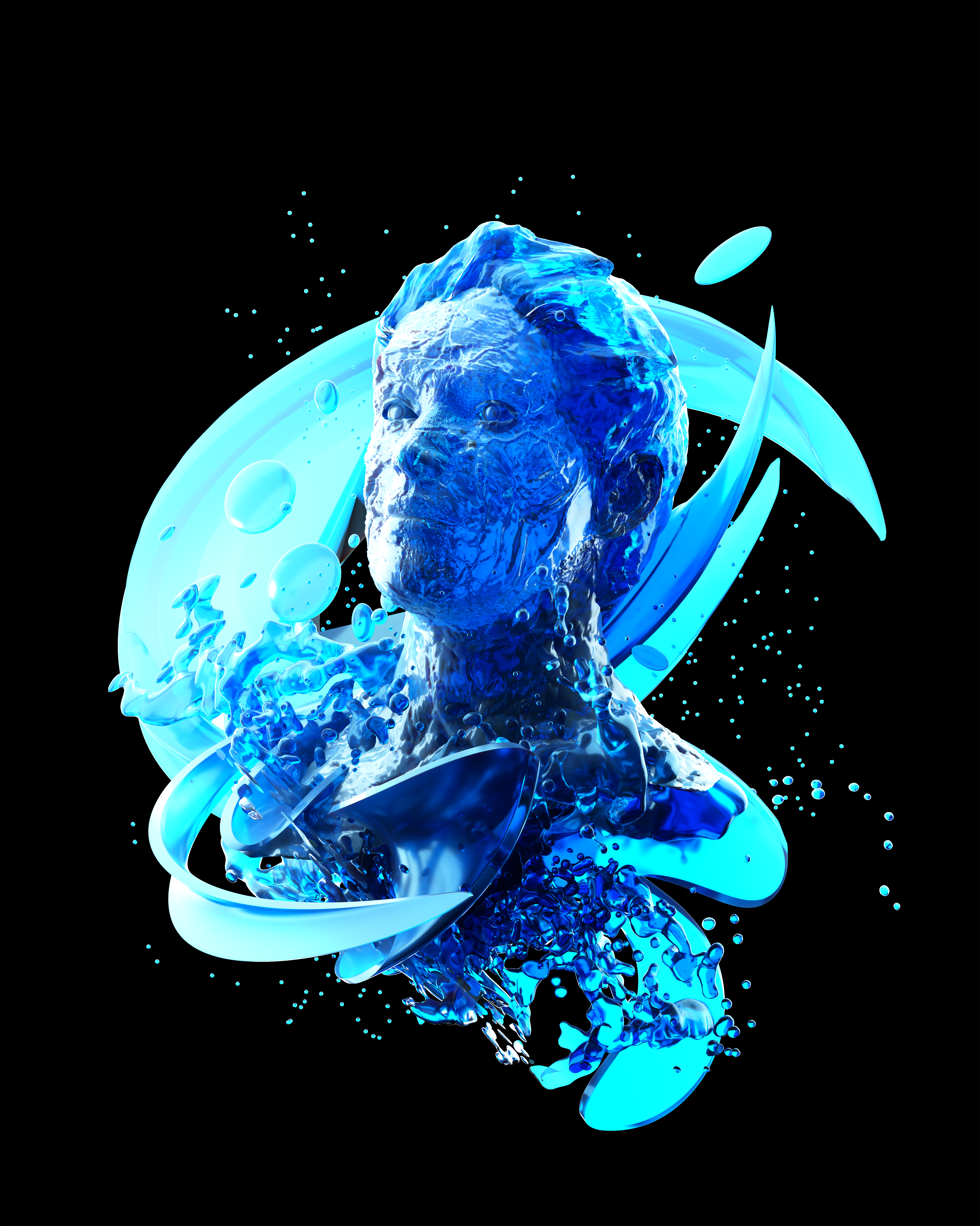 Portrait of a Collector (Glacier Ice)