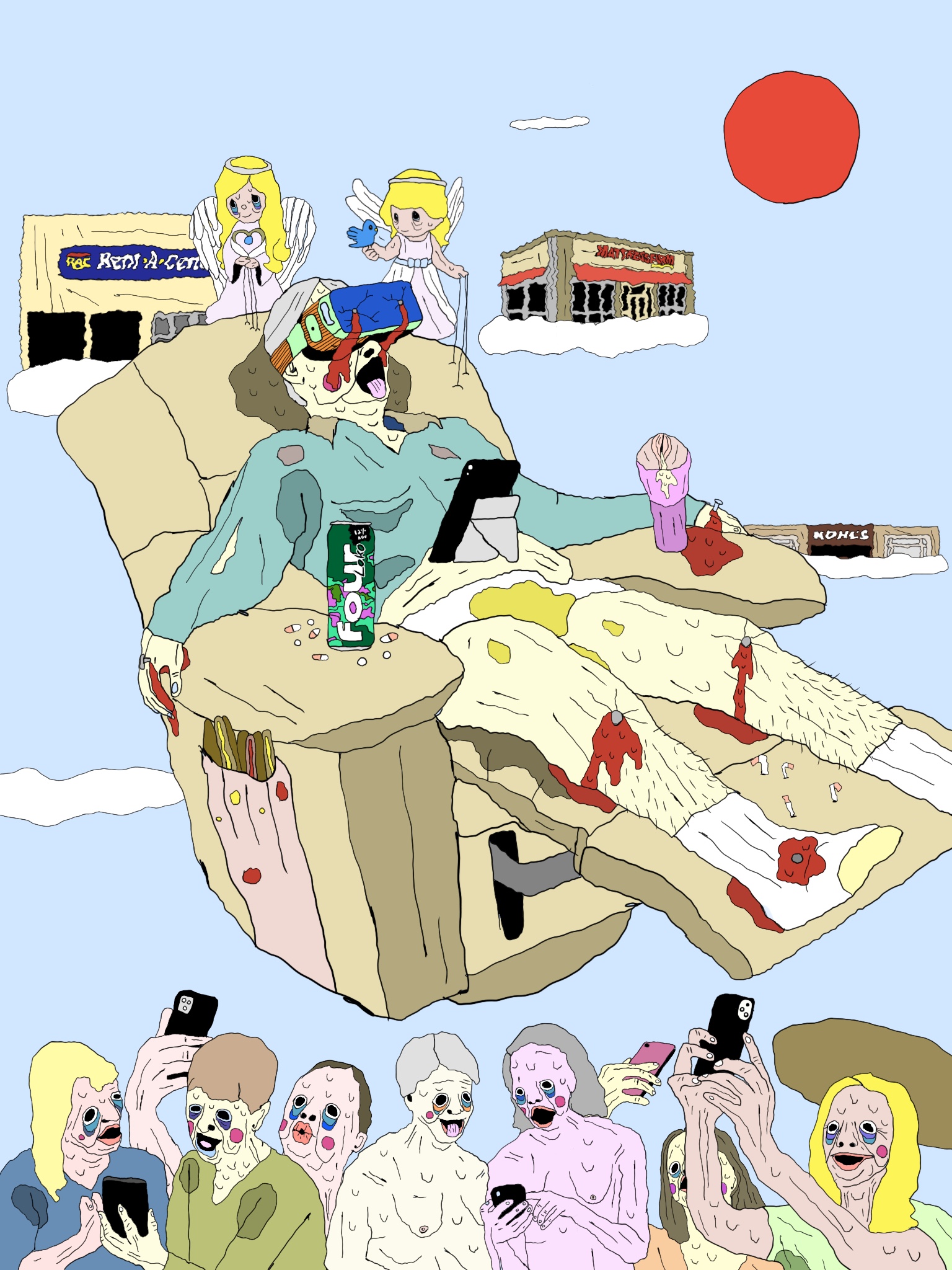 he died so we could like