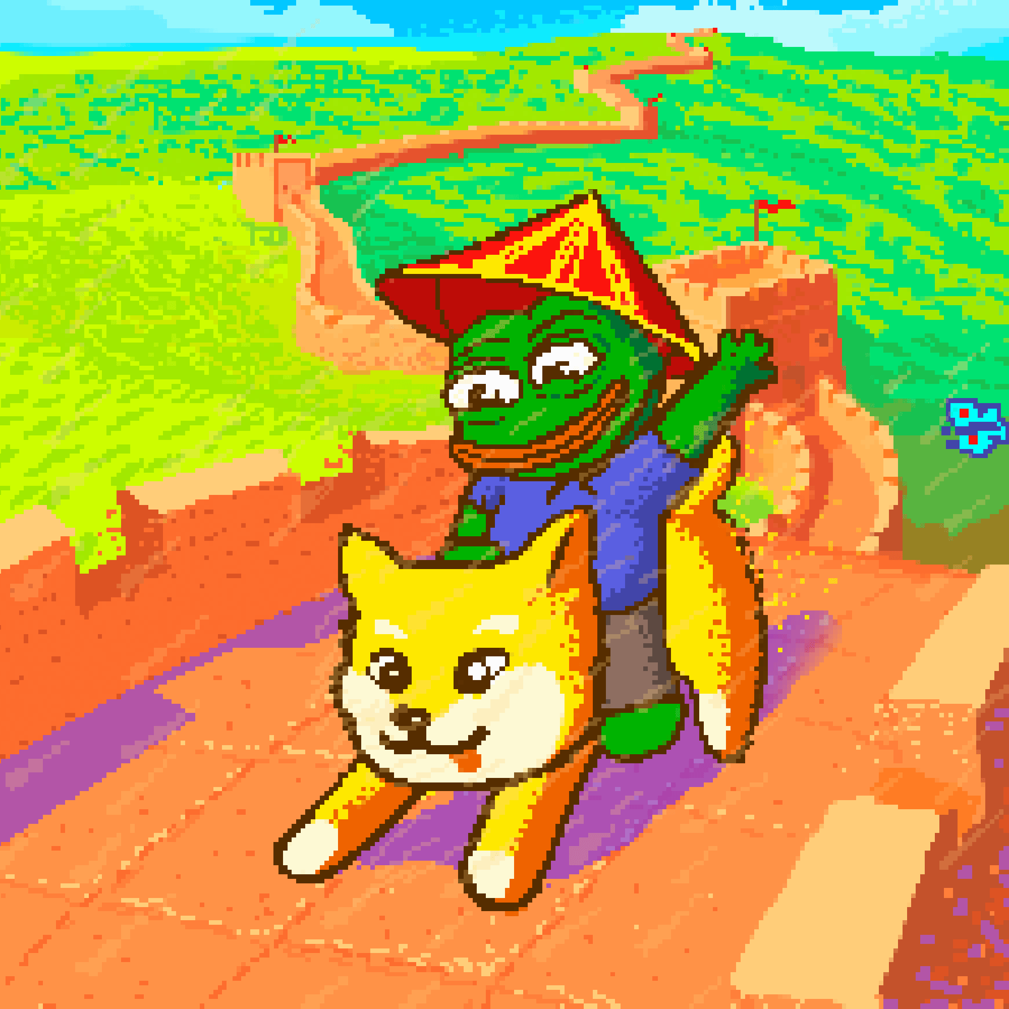 Pepe Traveler - The Great Wall of China