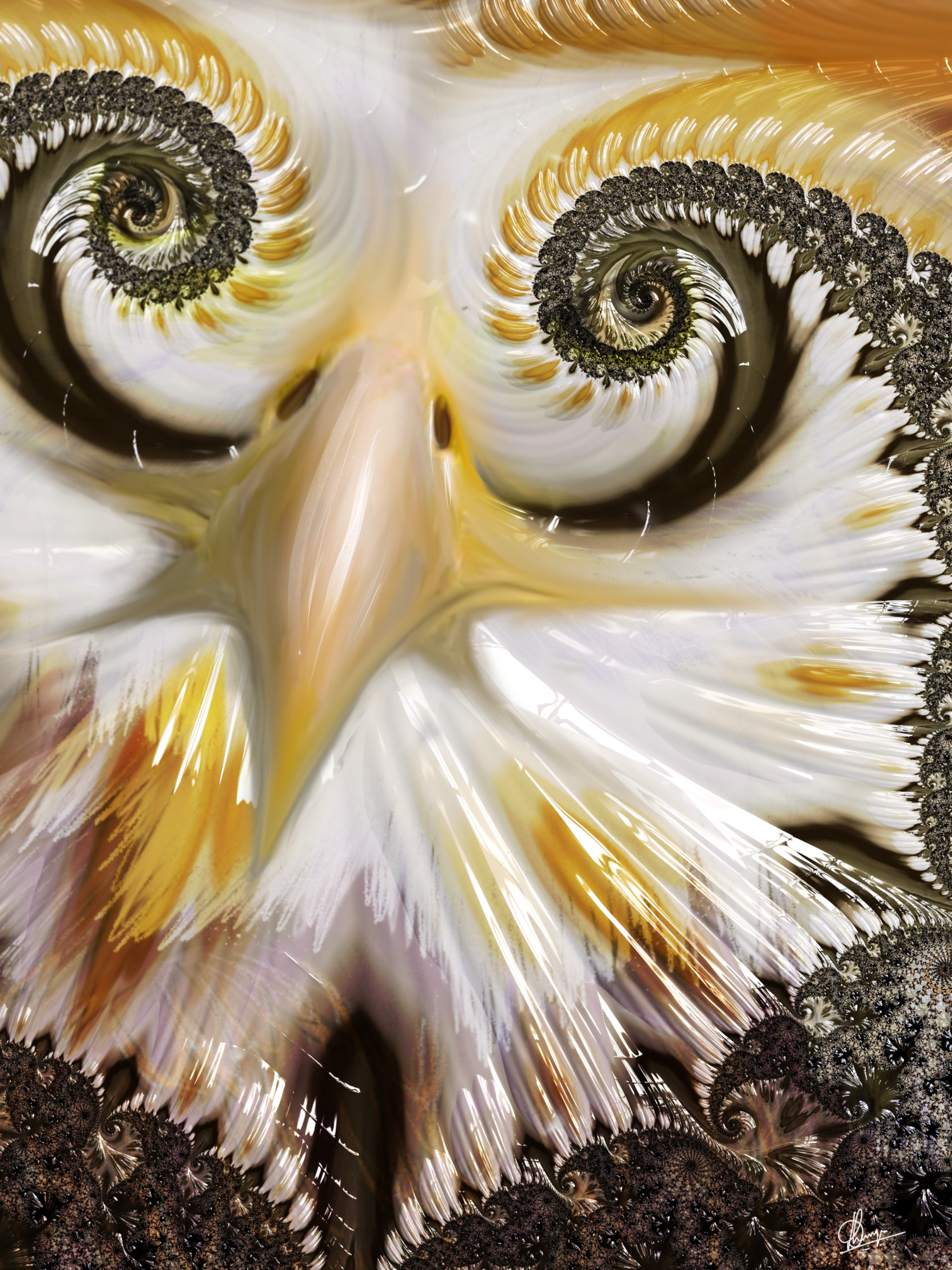 Fractal Art Series- Birds #1 Eagle's Eye View