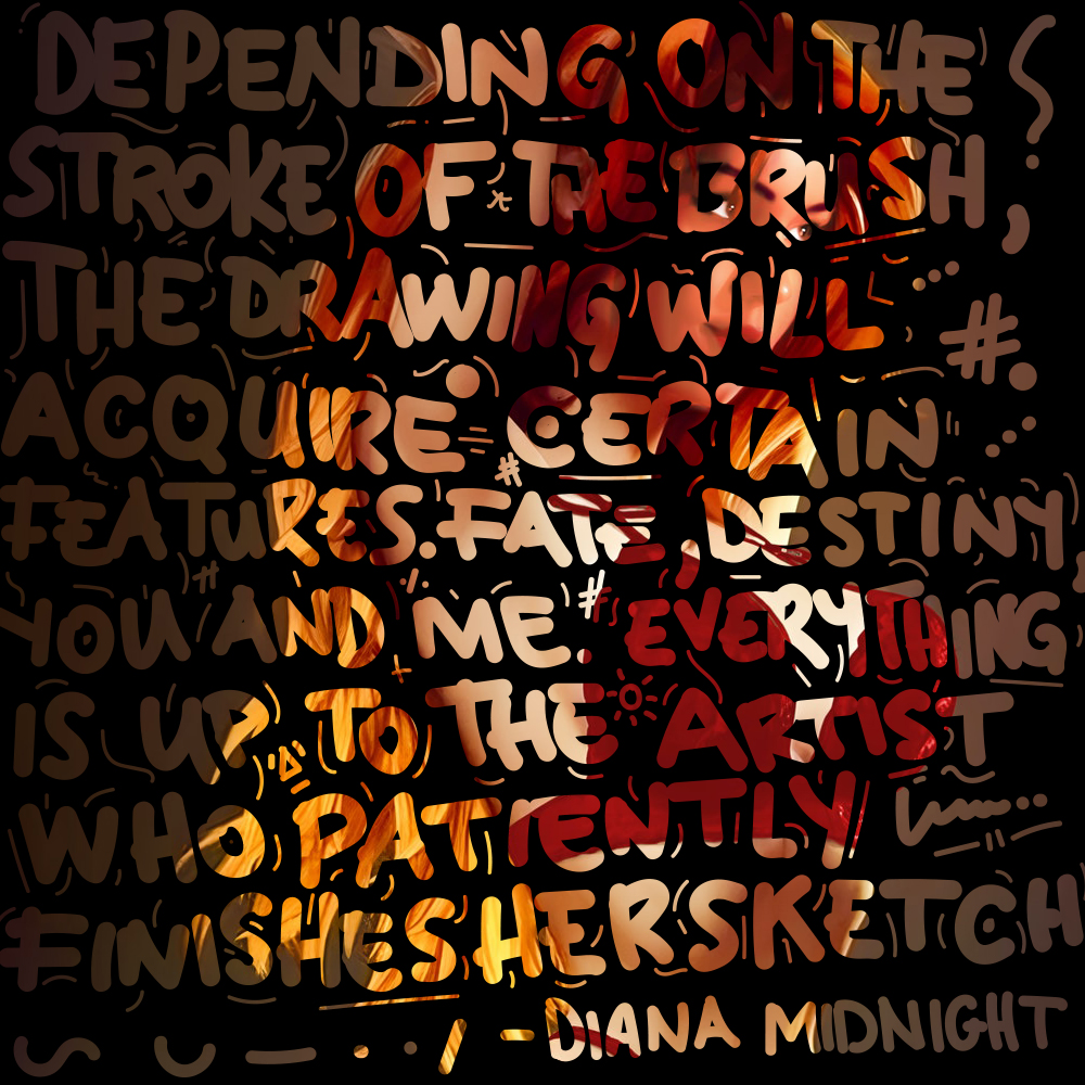Typoface #3 Diana Midnight