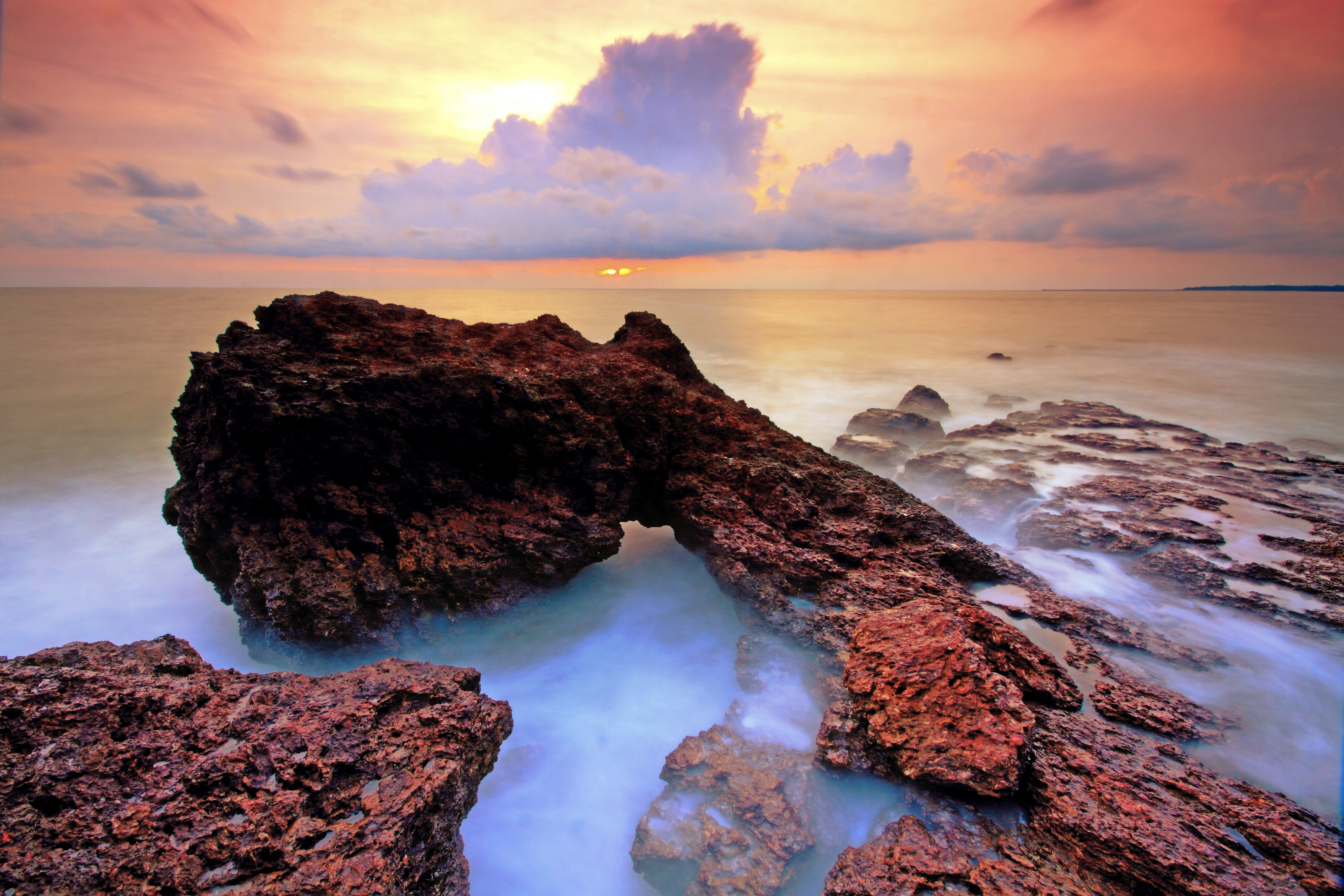 Meet me where the sky touches the sea.