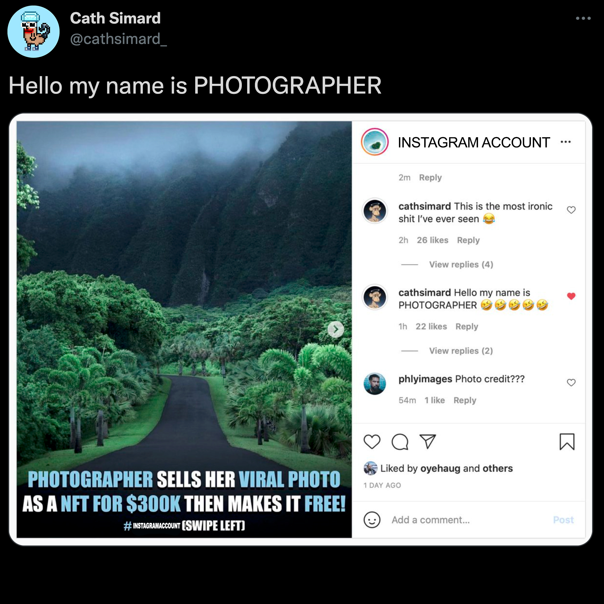 My name is PHOTOGRAPHER