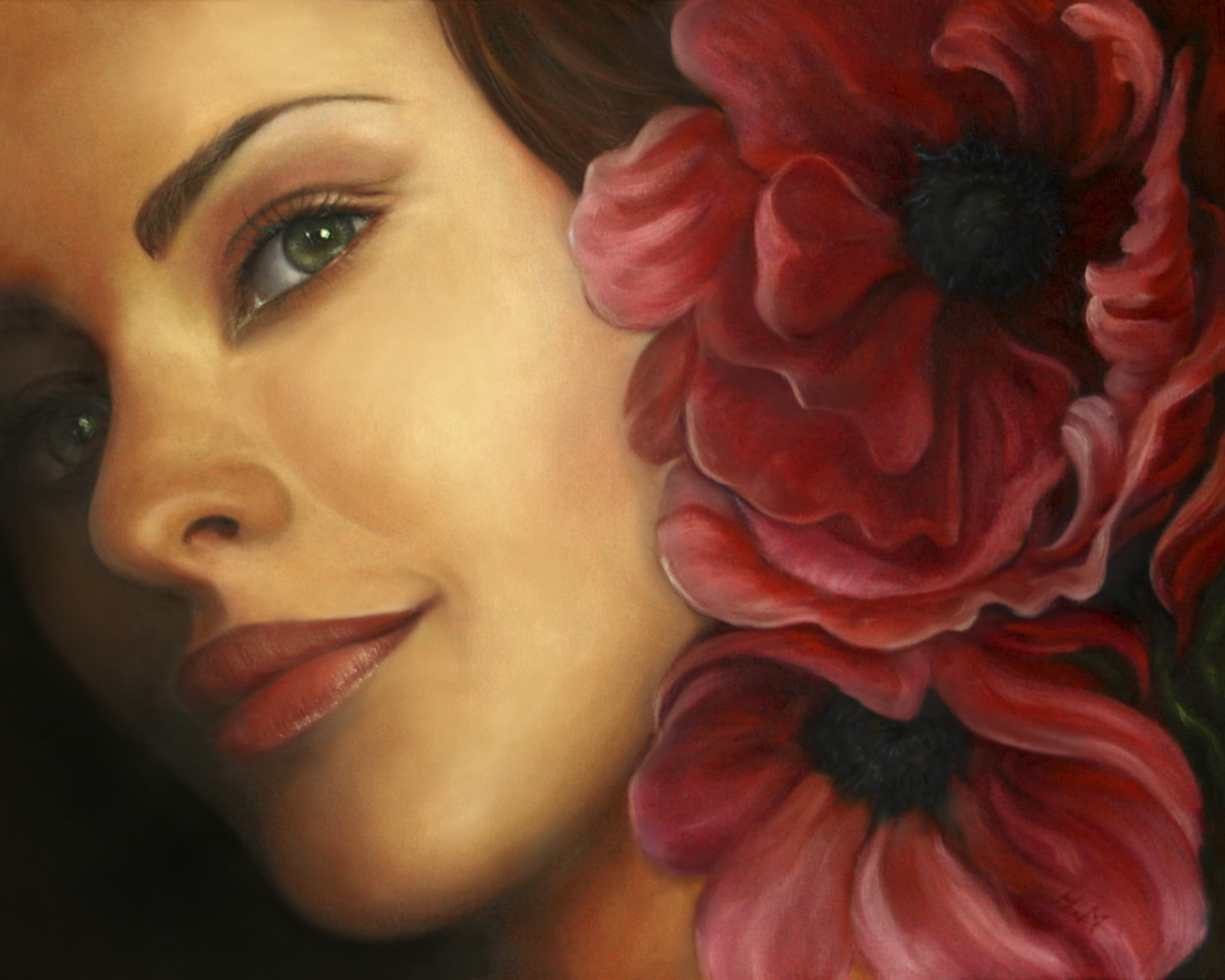 Woman with Green Eyes